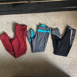 3 Pairs of lululemon  leggings